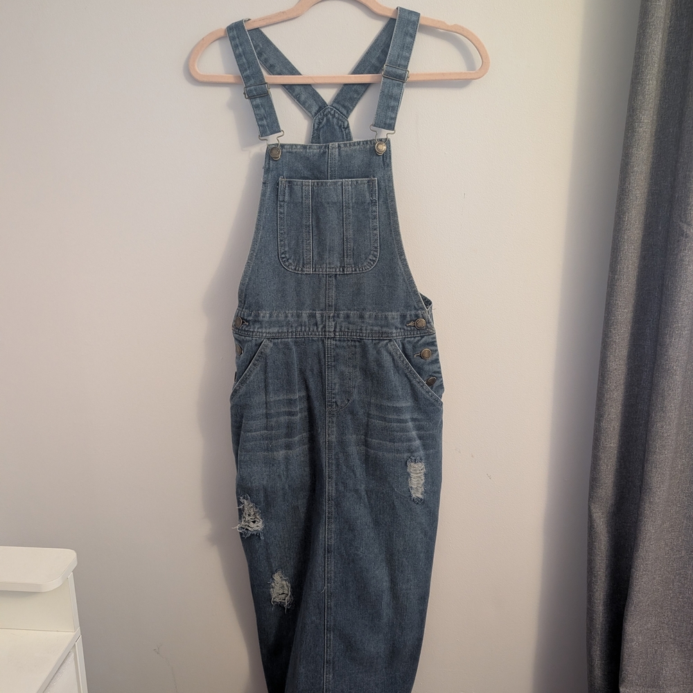 Blue Denim "Overalls" Dress